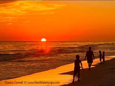 Beachfront Sunset Florida Panhandle