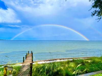 rainbow over Chocktawhatchee Bay